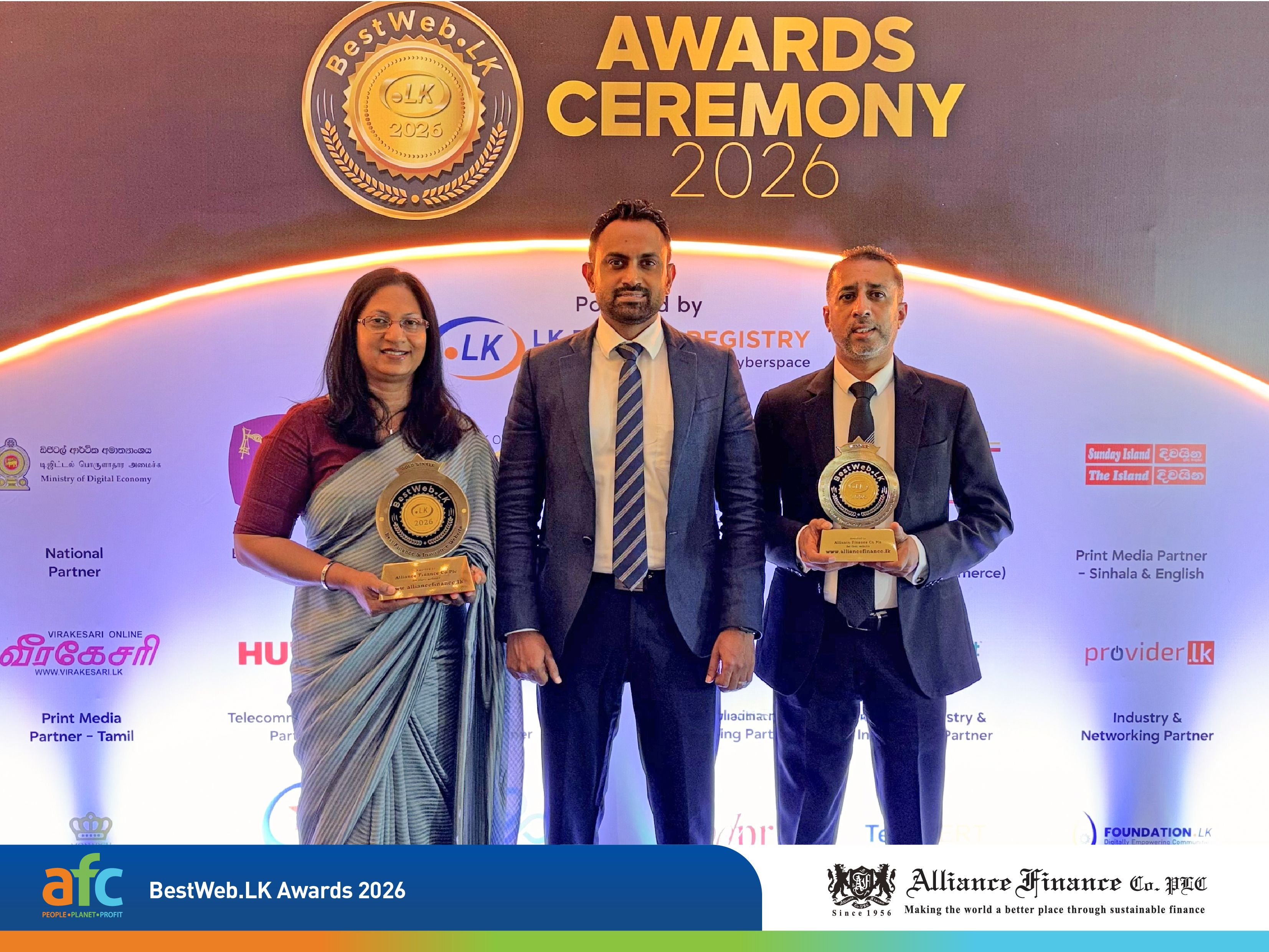 Alliance Finance Secures Two Gold Awards at BestWeb Awards 2026
